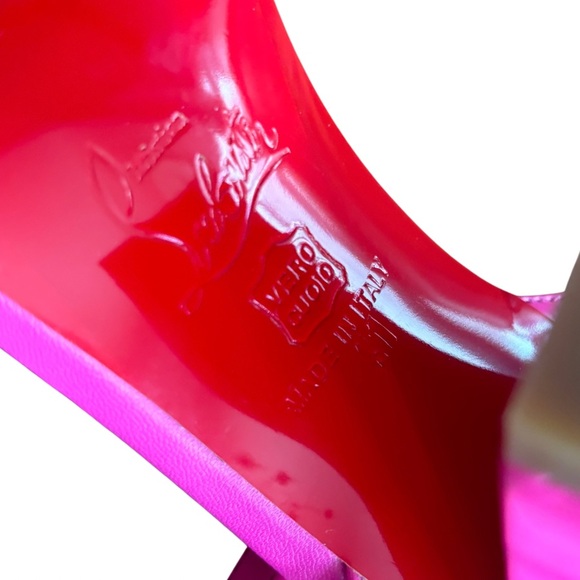 Christian Louboutin Miss Sabina 85 Pink Patent Sandals – Size 41 – Red Sole 👠 - Picture 11 of 13